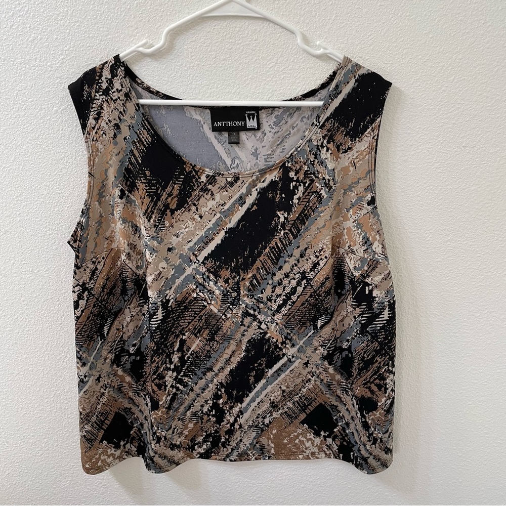 Antthony tank top tan 1X